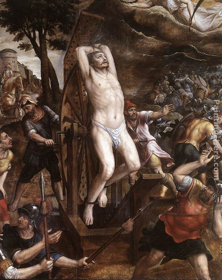 The Torture of St George painting - Michiel van Coxcie The Torture of St George art painting